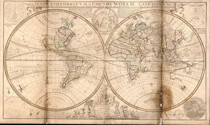 Un nuevo y correcto mapa del mundo trazado según los más recientes descubrimientos y a partir de las más exactas observaciones LOC 2017585674