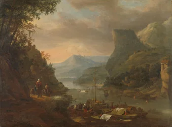 Vista del río en una región montañosa