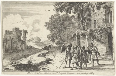 Abraham recibe a los tres ángeles Representaciones del Antiguo Testamento (título de la serie)