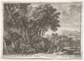paisaje con sátiros