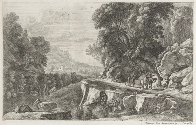 Paisaje con dos jinetes Cuatro paisajes fluviales (título de la serie)