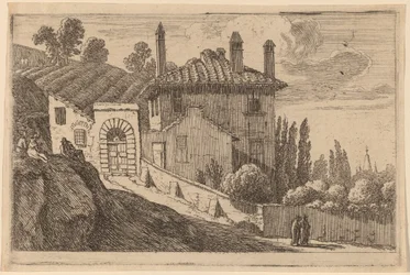 Vista de una villa italiana