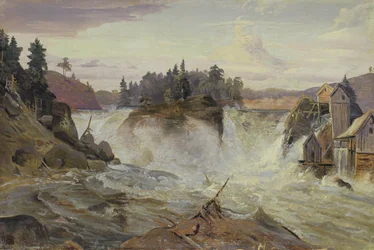 Cascada en las montañas, 1836