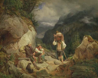 Descanso en la montaña, 1848