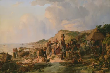 El regreso del pescador en Probsteier, 1837