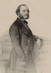 Retrato del pianista y compositor Désiré Magnus 1828-1884