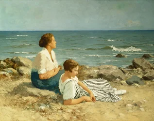 En la playa