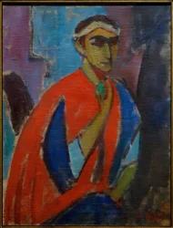 Autorretrato con disfraz (El romano)