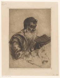 Orando hombre judío