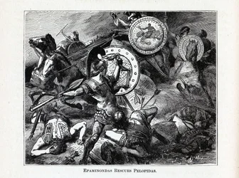 Epaminondas rescata a Pelópidas, 1882