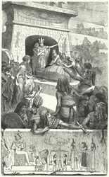 Funeral de un faraón egipcio antiguo