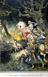 Ilustración de Vogel para un cuento de los hermanos Jacob (1785-1863) y Wilhelm (1786-1859) Grimm