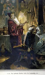 Ilustración de Vogel para un cuento de los hermanos Jacob (1785-1863) y Wilhelm (1786-1859) Grimm