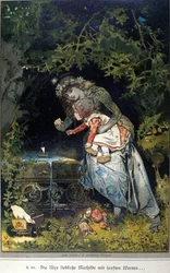 Ilustración de Vogel para un cuento de los hermanos Jacob (1785-1863) y Wilhelm (1786-1859) Grimm