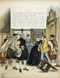 El atentado de Jean Châtel (1575-1594) del 27 de diciembre de 1594, que entró en el hôtel de Gabrielle d