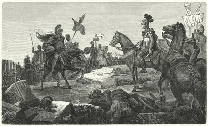 El encuentro entre Escipión Africano y Aníbal antes de la Batalla de Zama, 202 a.C.