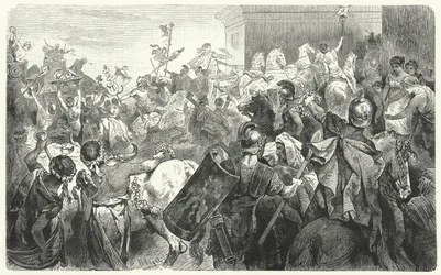 Triunfo de Escipión Emiliano tras la destrucción de Cartago en la Tercera Guerra Púnica, 146 a.C.