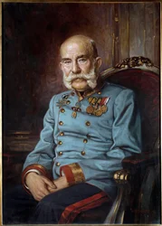 Retrato del emperador Francisco José I, a la edad de 85 años