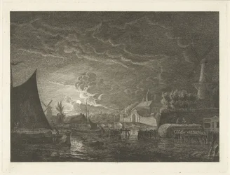 Vista del Marepoort en Leiden