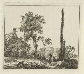 Paisaje con el poste alto Seis paisajes (título de la serie)