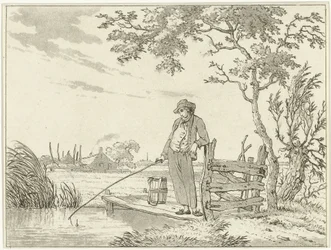 pescador en cubierta