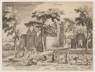 Nyenroy - Primavera, de Las estaciones, Vista de los castillos en los alrededores de Ámsterdam