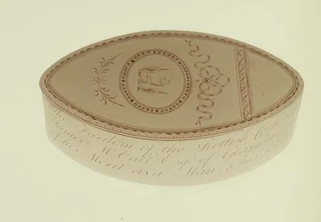 Caja de Libertad, presentada a James McCall por la Corporación Escocesa de Cork, 1790