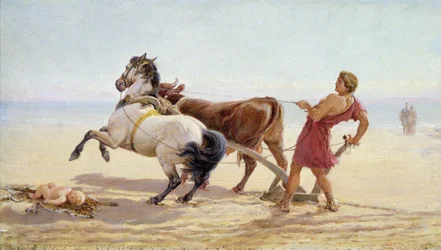 Ulises arando las arenas del mar
