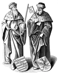 El Duque de Sajonia y el Marqués de Brandeburgo, siglo XVI, 1849