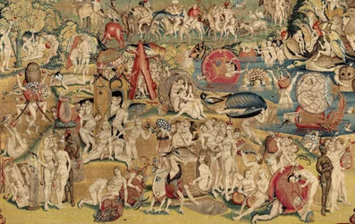 El jardín de las delicias. ca. 1560 (tapiz)