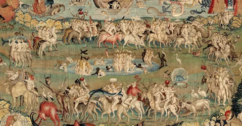 El jardín de las delicias. ca. 1560 (tapiz)