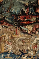 El jardín de las delicias. ca. 1560 (tapiz)