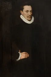 Sir Oliver Cromwell, c.1580 (óleo sobre tabla)