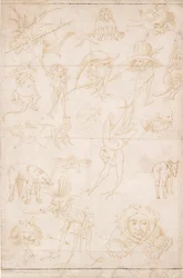 Estudios grotescos, c. 1500-1520