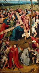 El Cristo sosteniendo su Cruz, El camino al Calvario