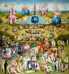 El jardín de las delicias (panel central), c. 1500