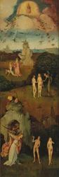 El carro de heno Tríptico Panel izquierdo, c. 1516