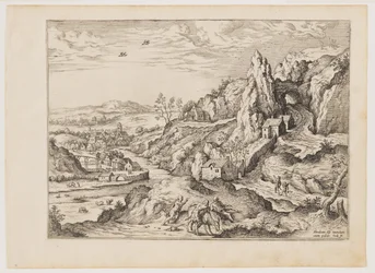 Abraham e Isaac camino del sacrificio, de Paisajes con escenas bíblicas y mitológicas