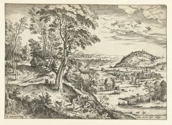 Céfalo y Procris Paisajes con escenas bíblicas y mitológicas (título de serie)