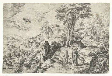 Paisaje con el sacrificio de Isaac