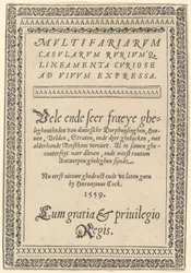 Página de título para "Multifariarum Casularum"