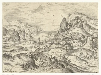 Venus llora la muerte de Adonis Paisajes con escenas bíblicas y mitológicas (título de serie)