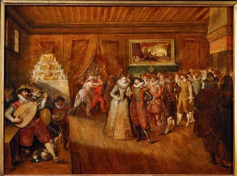 El baile nupcial (óleo sobre madera de roble)