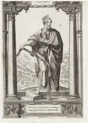 H. Matthew
S. Mathevs (título en el objeto)
Cristo y los doce apóstoles, y San Pablo (título de la serie)