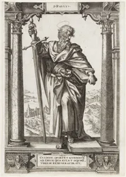 H. Pablo de Tarso
S. Pavlvs (título en el objeto)
Cristo y los doce apóstoles, y San Pablo (título de la serie)