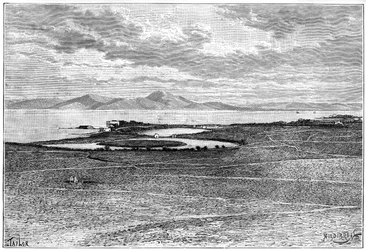 Antiguos puertos de Cartago, Túnez, c. 1890