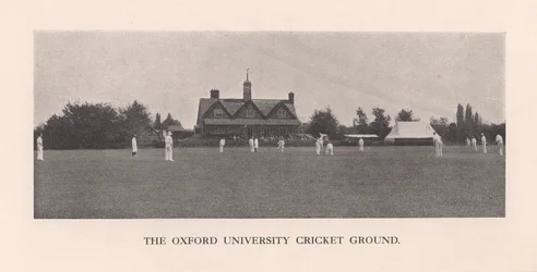 El Parque, campo de cricket de la Universidad de Oxford, 1912