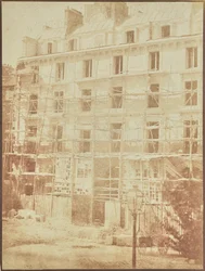 [Construcción de la Galería de la Madeleine, plaza de la Madeleine].