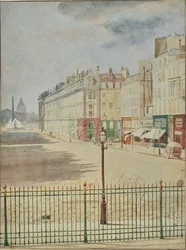 [Rue Royale frente a la Place de la Concorde].