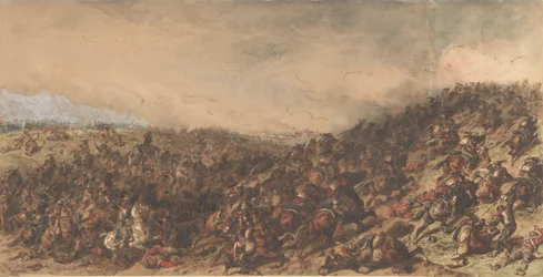 Escena de batalla Waterloo, 1815-66
